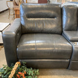 Flexsteel Laf Power Recliner Monet SECTIONAL Gray 128w128d36h