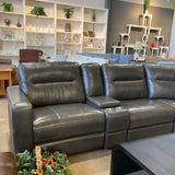 Flexsteel Laf Power Recliner Monet SECTIONAL Gray 128w128d36h