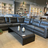 Flexsteel Laf Power Recliner Monet SECTIONAL Gray 128w128d36h