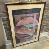Richard Hall Abstract Mixed Media Print ART WORK 29x41
