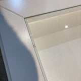 LIATORP Shadow Box Glass Top COFFEE/COCKTAIL TABLE White 37w37d21h