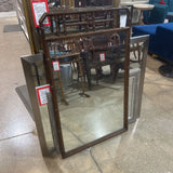 Bamboo Style Wood Framed Mirror MIRRORS 28x46