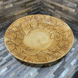 Italian Ceramic Leaf Print Serving Bowl ACCESSORIES 15Wx3H