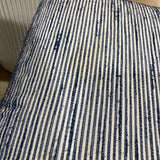 Ballard Designs Tailored Coastal Stripe OTTOMANS Blue/White 28Wx24Dx17H