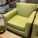 PFI Minimalist Fabric Armchair CHAIR Green 34w34d34h