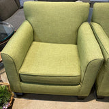 PFI Minimalist Fabric Armchair CHAIR Green 34w34d34h
