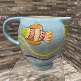 Ceramic Fish Pitcher ACCESSORIES 10Wx6Dx8H