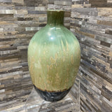 2-Tone Ceramic Drip Glaze Vase ACCESSORIES 7Wx13H