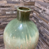 2-Tone Ceramic Drip Glaze Vase ACCESSORIES 7Wx13H