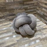 Small Knot Cushion ACCESSORIES Dark Gray 8"