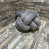 Small Knot Cushion ACCESSORIES Dark Gray 8"