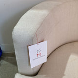 Pottery Barn Balboa Grand Swivel Armchair CHAIR Ivory 51w53d31h