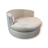Pottery Barn Balboa Grand Swivel Armchair CHAIR Ivory 51w53d31h