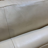 Quebec 69 Comfy Leather Armchair CHAIR Ivory 44w36d36