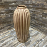 Urn Shaped Ribbed Vase ACCESSORIES Pink 8w4d12h