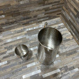 5pc Set Hammered Pitcher & Cups ACCESSORIES 4d8h