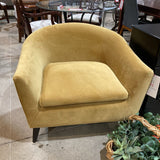 Jennifer Taylor Sleek Curved Back Velvet CHAIR Mustard Yellow 35Wx31Dx38H