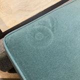 Ethan Allen Lucy Velvet Cube OTTOMANS Seafoam 20Wx20Dx18H