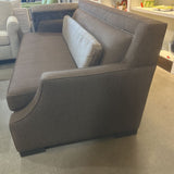 Nathan Anthony Elton Custom Beveled SOFA Brown 84w40d35h