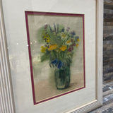 Original Watercolor Painting Bouquet of Flowers ART WORK 13.5Wx16.5H
