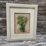 Original Watercolor Painting Bouquet of Flowers ART WORK 13.5Wx16.5H