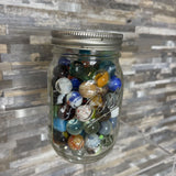 Ball Jar Full of Antique Marbles ACCESSORIES 3Wx5H