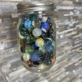 Ball Jar Full of Antique Marbles ACCESSORIES 3Wx5H