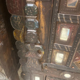 Antique Indian Dowry Damchiya Chest FURNITURE 47w13d43h