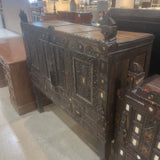Antique Indian Dowry Damchiya Chest FURNITURE 51w18d51h