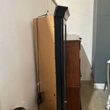 Tiered Lighted Corner Curio CABINET Black 27w15d74h