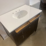 James Martin Brittany Solid Wood Bathroom Vanity FURNITURE Dark Brown 36w24d34h