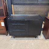 Crate & Barrel Tate Small 3-Drawer DRESSERS/CHESTS Black 46w20d33h