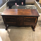 Antique Honor-Bilt Raised Cedar Chest FURNITURE 45Wx18Dx25H