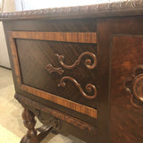 Antique Honor-Bilt Raised Cedar Chest FURNITURE 45Wx18Dx25H
