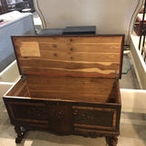 Antique Honor-Bilt Raised Cedar Chest FURNITURE 45Wx18Dx25H