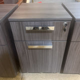 Logiflex Medina Laminate Mobile FILE CABINET Gray 15.5w18d25h
