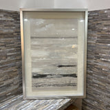 Framed Silver Abstract ART WORK 26x36