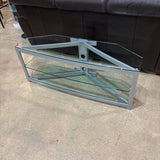 3-Tier Glass & Metal Media TV Stand FURNITURE 50Wx16Dx19H
