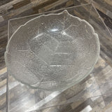 Glass Leaf Print Dish ACCESSORIES 5.5Wx1H