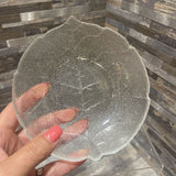 Glass Leaf Print Dish ACCESSORIES 5.5Wx1H