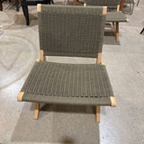 Burrow Scout Chair LOUNGE CHAIRS Chaparral Cord/Teak 24.5w20d28h
