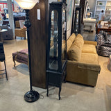 French Provincial Curio CABINET Black 25w12d75h