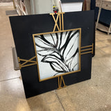 Uttermost Oversized Clock Frame ART WORK Black/Gold 40x40