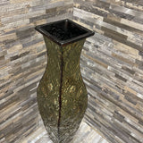 Textured Metal Vase ACCESSORIES 4.5Wx17H