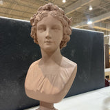 Italian Renaissance Terracotta Portrait Bust ACCESSORIES 6.5Wx17H
