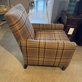 Crate & Barrel Plaid Cameo Armchair CHAIR 26w28d33h