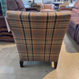 Crate & Barrel Plaid Cameo Armchair CHAIR 26w28d33h