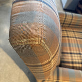 Crate & Barrel Plaid Cameo Armchair CHAIR 26w28d33h