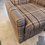Crate & Barrel Plaid Cameo Armchair CHAIR 26w28d33h