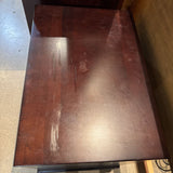 Transitional Dark Wood 2-Drawer NIGHTSTAND 27w19d27h